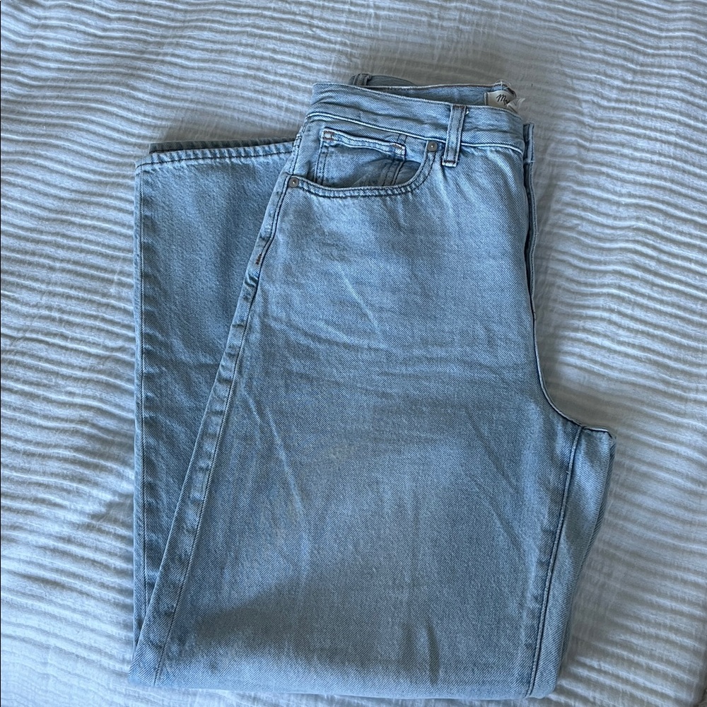 Madewell Superwide-Leg Light Blue Jeans size 29